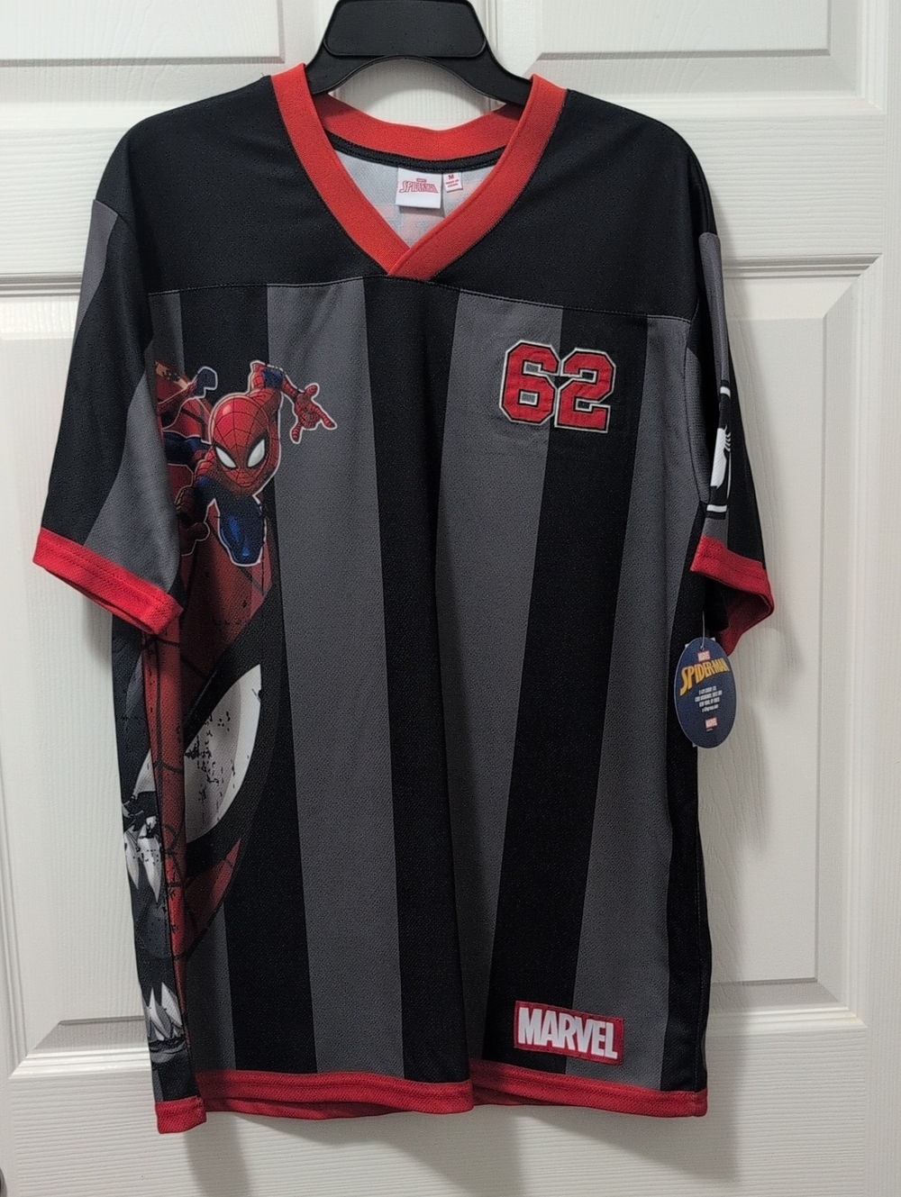 Marvel Spider-Man Jersey Men's Medium NWT